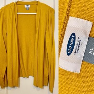 XL Old Navy Cardigan Mustard best offer!